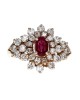 Ruby and Diamond Fashion Ring in Yellow Gold
